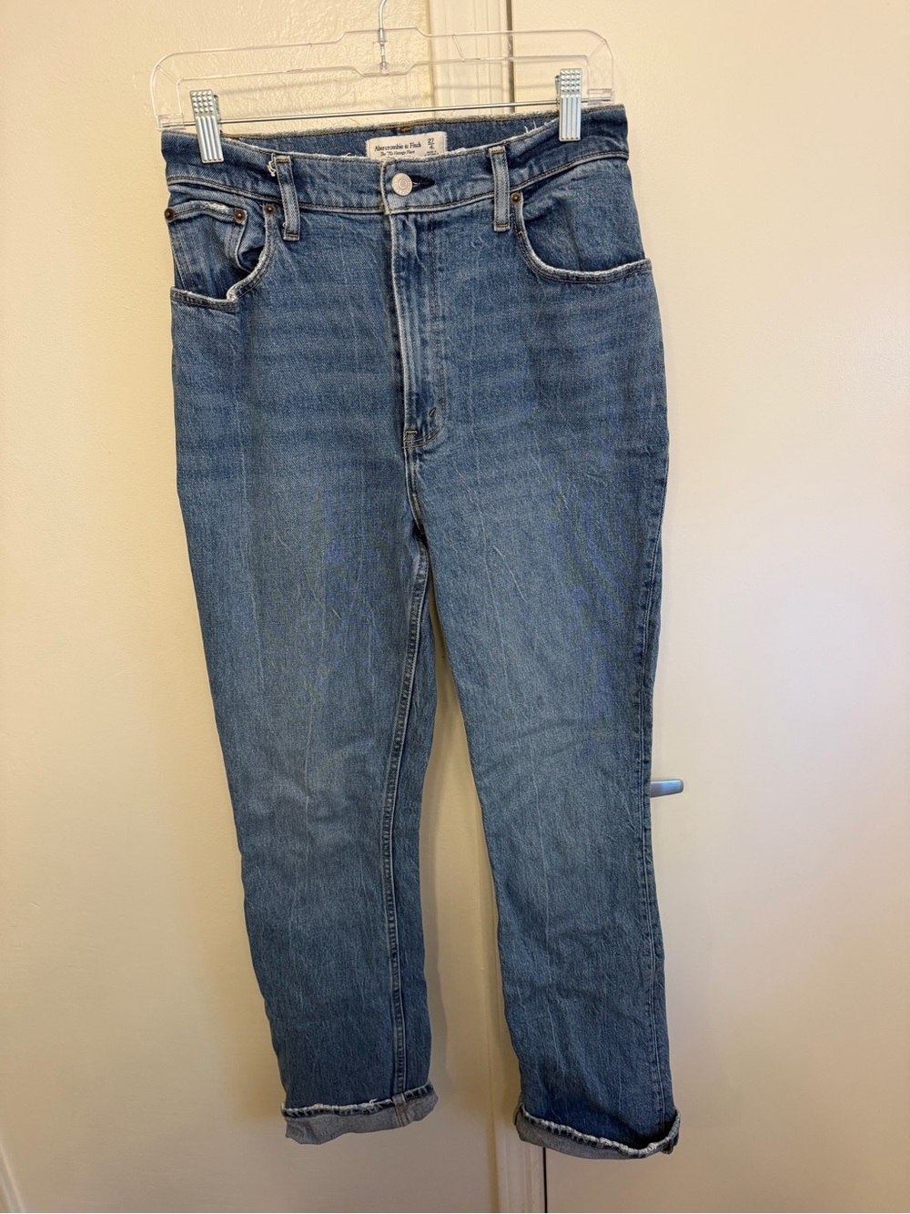 Abercrombie Curve Love 70s Vintage Flare Jeans Medium Wash Size 27